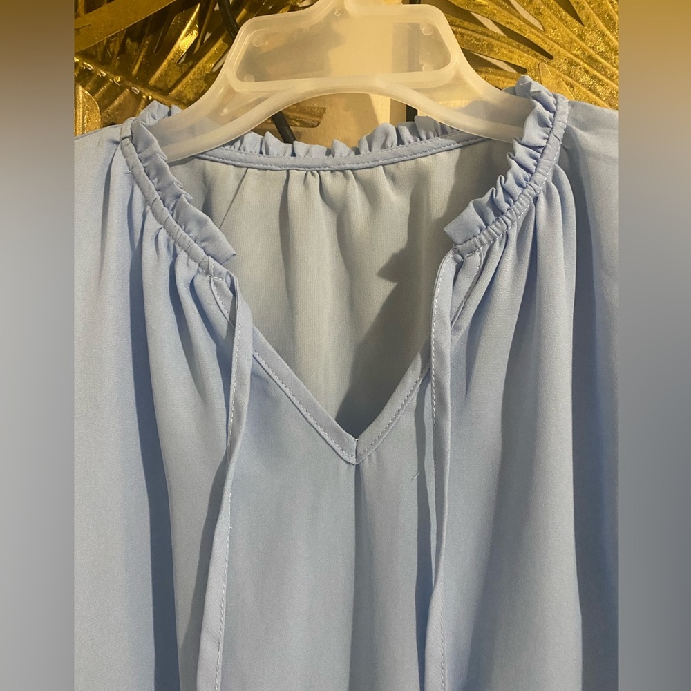 Adorable Light Blue Kids Dress - Picture 2 of 6
